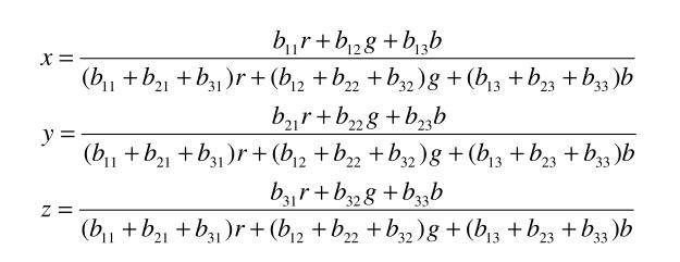 色度系統(tǒng)轉(zhuǎn)換公式4